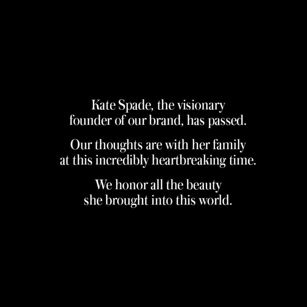 Sad news. Rest In Peace Kate